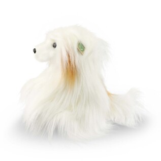 Plyšový pes čínský chocholatý - labutěnka 30 cm ECO-FRIENDLY