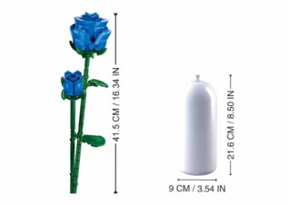 Sluban Flowers M38-B1101-11 Modrá růže ve váze