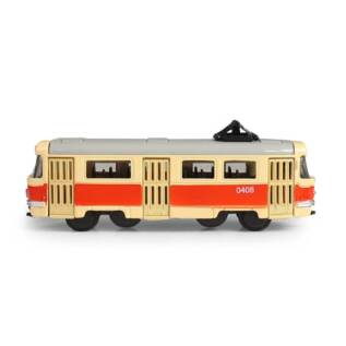 Kovová česká retro tramvaj mini 8.5 cm