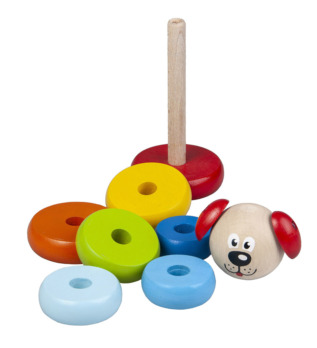 Dřevěná pyramida pejsek