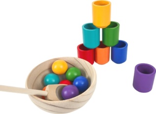 2Kids Toys Duhové kuličky a kalíšky 7 barev