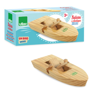 Vilac Dřevěná loďka na gumičkový pohon
