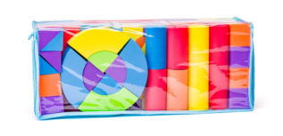 Pěnové kostky velké v PVC tašce 52 ks