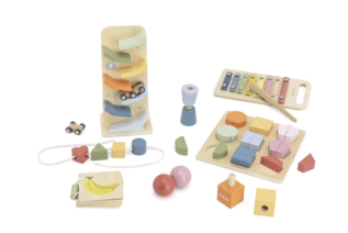 Dřevěné aktivity 6 kusů 18-24 měsíců