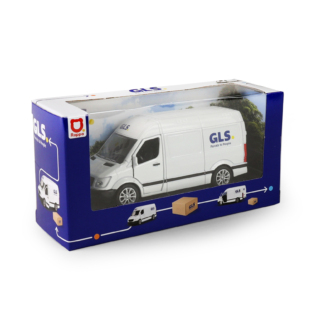 Kovové auto GLS s otevíracími dveřmi 12 cm