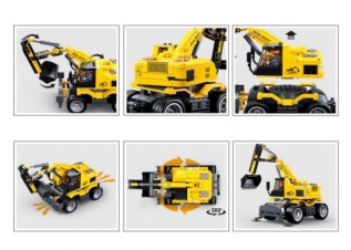 Sluban Town E7 Kolové rypadlo s dálkovým ovládáním M38-B1155