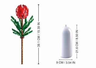 Sluban Flowers M38-B1101-08 Tibouchina Urvilleana ve váze