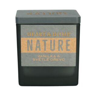 Malá svíčka - Vanilka a světlé dřevo