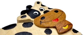 2Kids Toys Dřevěná magnetka velká Kráva