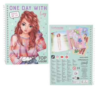 KREATIVNÍ BLOČEK SE SAMOLEPKAMI DENNÍCH OUTFITŮ TOP MODEL různé druhy