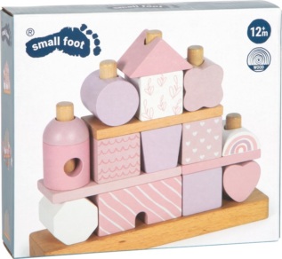 small foot Nasazování na tyč Domeček růžový