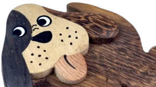 2Kids Toys Dřevěná magnetka velká Pes