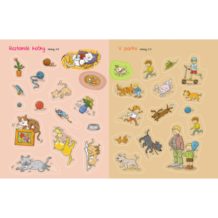 Knížka samolepková Domácí zvířátka