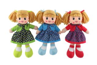 Panenka hadrová 30cm mix barvy v sáčku