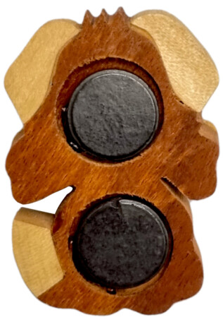 2Kids Toys Dřevěná magnetka velká Pes s kostí