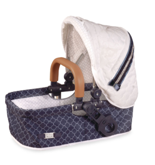 DeCuevas 80537 Skládací kočárek pro panenky 3 v 1 s batůžkem TOP Collection 2020 - 70 cm