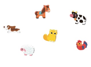 2Kids Toys Kostky se zvířátky Farma