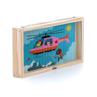 Vilac Dřevěná 4D skládačka Dopravní prostředky