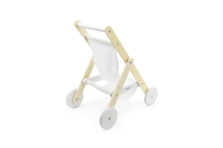 Dřevěný kočárek