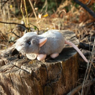 Plyšová myš 16 cm ECO-FRIENDLY