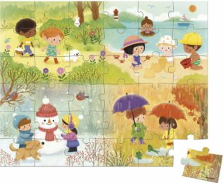 Janod puzzle Čtyři roční období