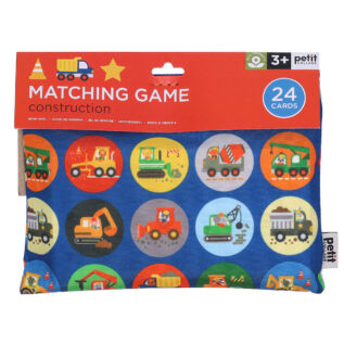 Petit Collage Pexeso v taštičce Stavební stroje