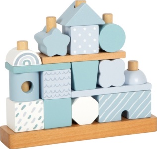 small foot Nasazování na tyč Domeček modrý