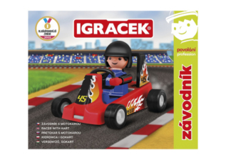 efko Igráček Závodník - figurka s červenou motokárou