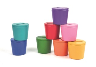 2Kids Toys Duhové kuličky, mince a kalíšky 8 barev