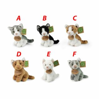 Plyšová kočka 14 cm sedící ECO-FRIENDLY