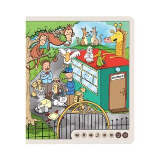 Albi Kniha Zvířátka v ZOO Kouzelné čtení