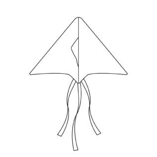 Létající drak smíšek140 cm