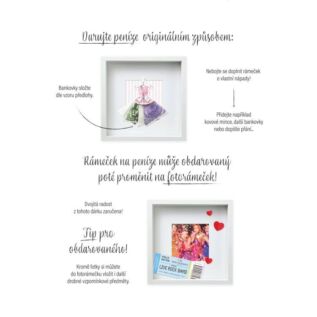 Fotorámeček na peníze - Šaty