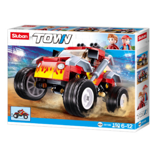 Sluban Town M38-B1105 Červené terénní vozidlo