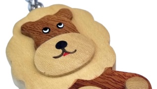 2Kids Toys Dřevěná klíčenka Lev stojící