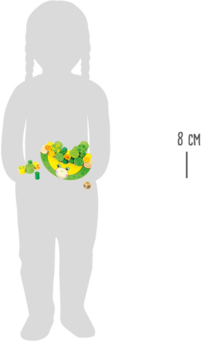 small foot Dřevěná motorická hra balancující žába