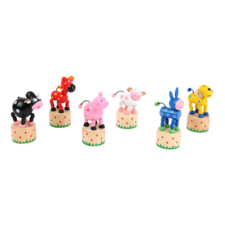 Mačkací figurka Zvířátka z farmy 1 ks Oslík