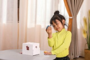 Dřevěná vkládačka se zvířátky