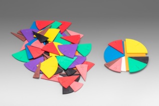 Wissner Kruhové výseče pro výuku zlomků 71 ks