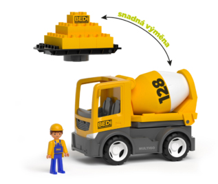 ECO MultiGO Build 2+1 - Igráček stavbař, domíchávač, deska