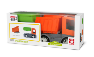 efko MultiGO 1+2 Sklápěčka – Igráčkovo auto, 2 nástavby