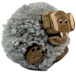 2Kids Toys Dřevěná magnetka velká pompon Slon