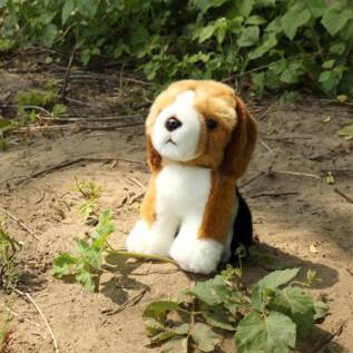 Plyšový pes bígl 20 cm ECO-FRIENDLY