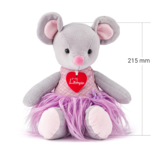 Myška Akiko šedá 30 cm