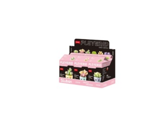 Sluban Flowers M38-B1076 Sukulenty v květináči Displej 6 ks