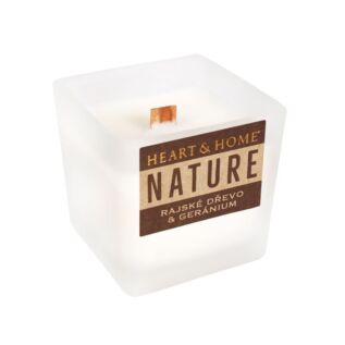 Malá svíčka - Rajské dřevo a geránium