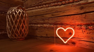 2Kids Toys LED NEON LIGHT lampička Srdce červené