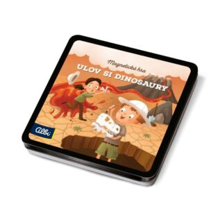 Magnetická hra na cesty - Ulov si dinosaury