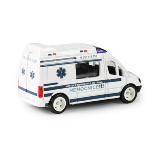 Kovové auto sanitka Městská nemocnice Ostrava 7 cm