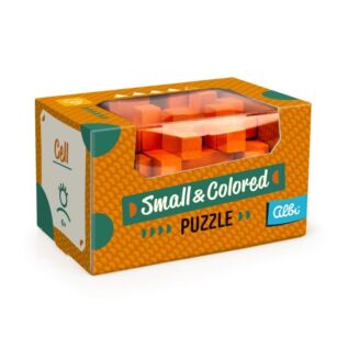 Malý barevný dřevěný hlavolam - Klec